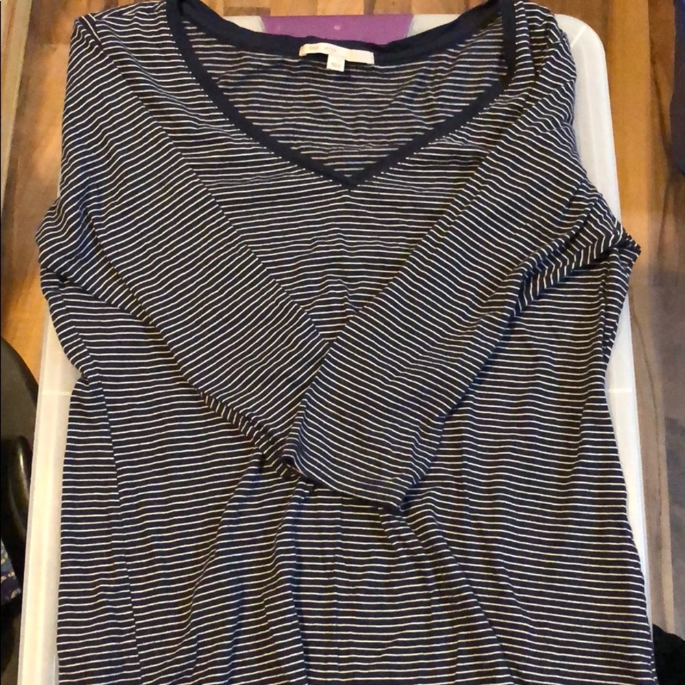 ¾ striped shirt